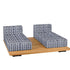 Pal Base + 2 Double Seat + 2 Parallel Single Back Sunbed I Point 1920 