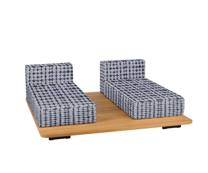 Pal Base + 2 Double Seat + 2 Parallel Single Back Sunbed I Point 1920 