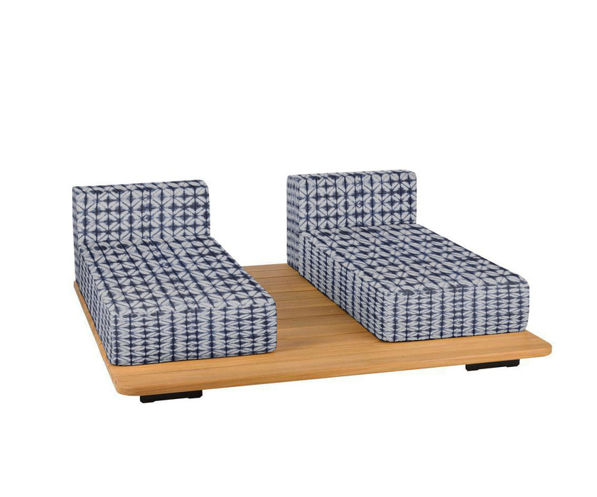 Pal Base + 2 Double Seat + 2 Parallel Single Back Sunbed I Point 1920 