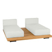 Pal Base + 2 Double Seat + 2 Parallel Single Back Sunbed I Point 1920 