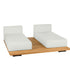 Pal Base + 2 Double Seat + 2 Parallel Single Back Sunbed I Point 1920 