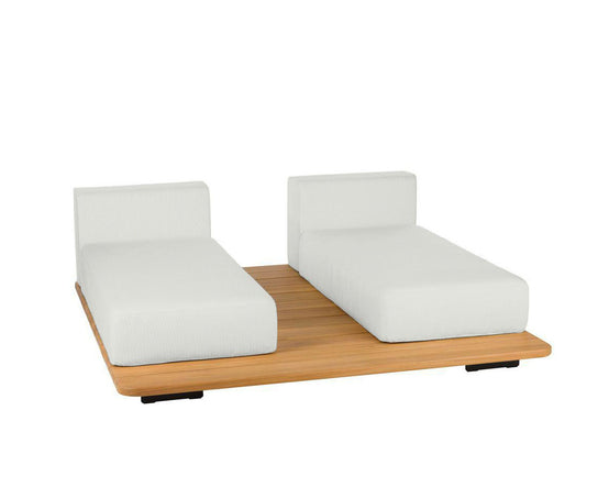 Pal Base + 2 Double Seat + 2 Parallel Single Back Sunbed I Point 1920 