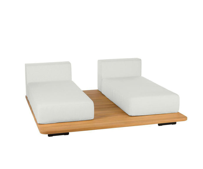 Pal Base + 2 Double Seat + 2 Parallel Single Back Sunbed I Point 1920 