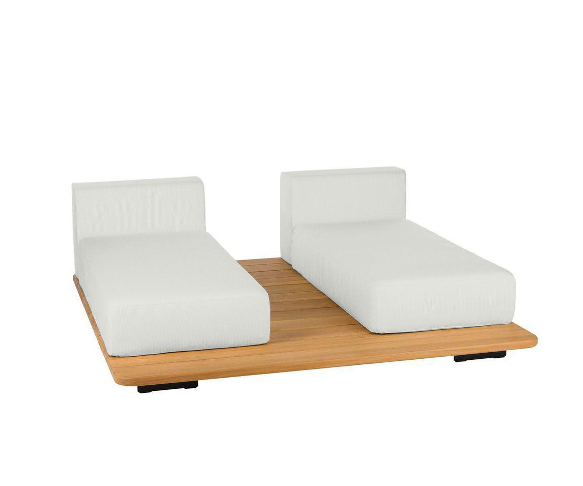 Pal Base + 2 Double Seat + 2 Parallel Single Back Sunbed I Point 1920 