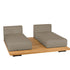 Pal Base + 2 Double Seat + 2 Parallel Single Back Sunbed I Point 1920 