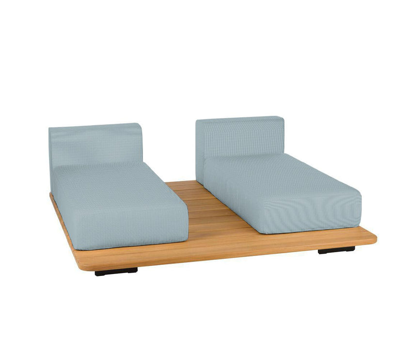 Pal Base + 2 Double Seat + 2 Parallel Single Back Sunbed I Point 1920 