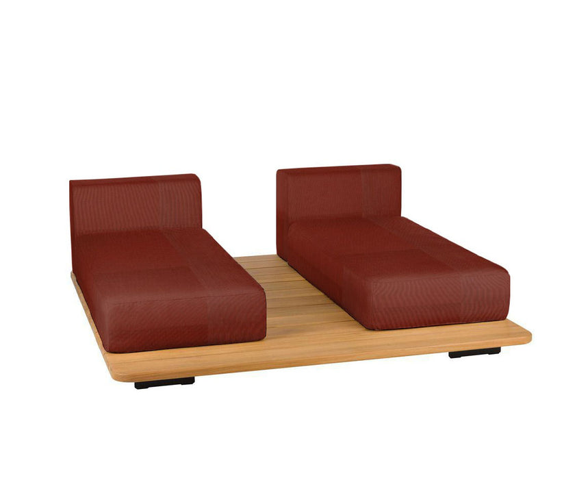 Pal Base + 2 Double Seat + 2 Parallel Single Back Sunbed I Point 1920 