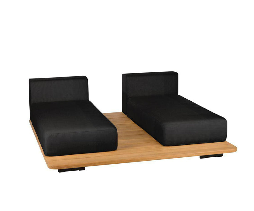 Pal Base + 2 Double Seat + 2 Parallel Single Back Sunbed I Point 1920 