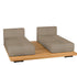 Pal Base + 2 Double Seat + 2 Parallel Single Back Sunbed I Point 1920 