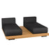 Pal Base + 2 Double Seat + 2 Parallel Single Back Sunbed I Point 1920 