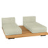 Pal Base + 2 Double Seat + 2 Parallel Single Back Sunbed I Point 1920 