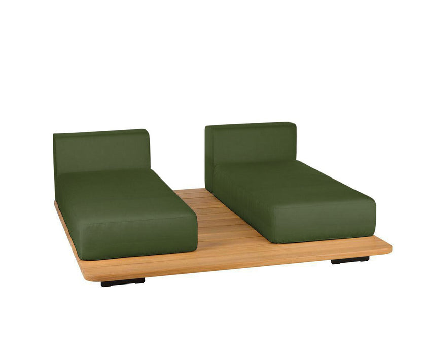 Pal Base + 2 Double Seat + 2 Parallel Single Back Sunbed I Point 1920 