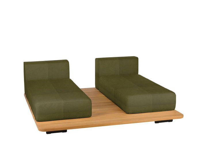 Pal Base + 2 Double Seat + 2 Parallel Single Back Sunbed I Point 1920 