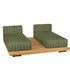 Pal Base + 2 Double Seat + 2 Parallel Single Back Sunbed I Point 1920 