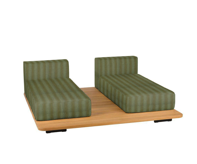 Pal Base + 2 Double Seat + 2 Parallel Single Back Sunbed I Point 1920 