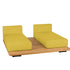 Pal Base + 2 Double Seat + 2 Parallel Single Back Sunbed I Point 1920 