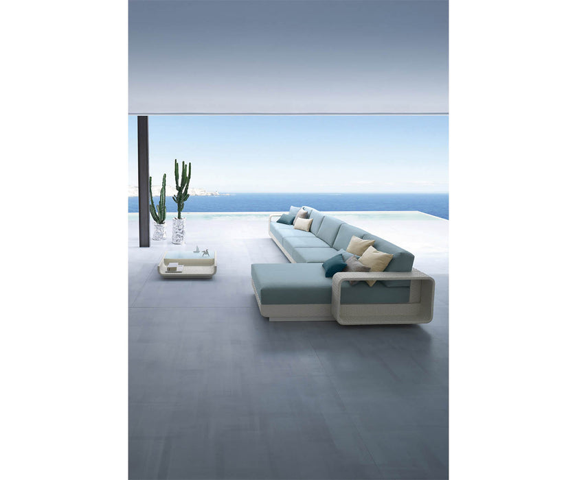 High end Hamptons ART. 9603 Chaise Lounge by Roberti Rattan Casa Design
