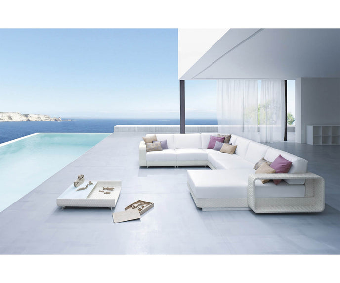 High end Hamptons ART. 9603 Chaise Lounge by Roberti Rattan Casa Design
