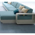 High end Hamptons ART. 9603 Chaise Lounge by Roberti Rattan Casa Design