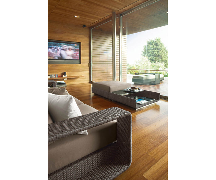 High end Hamptons ART. 9608 Pouf by Roberti Rattan Casa Design