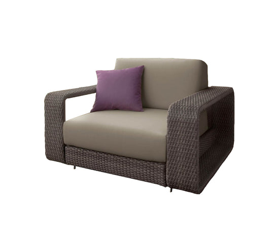 High end Hamptons ART. 9611 Armchair by Roberti Rattan Casa Design