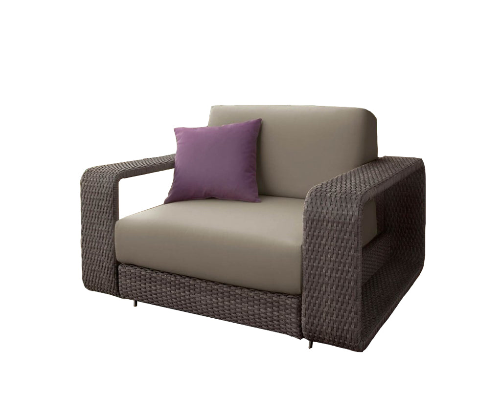 High end Hamptons ART. 9611 Armchair by Roberti Rattan Casa Design