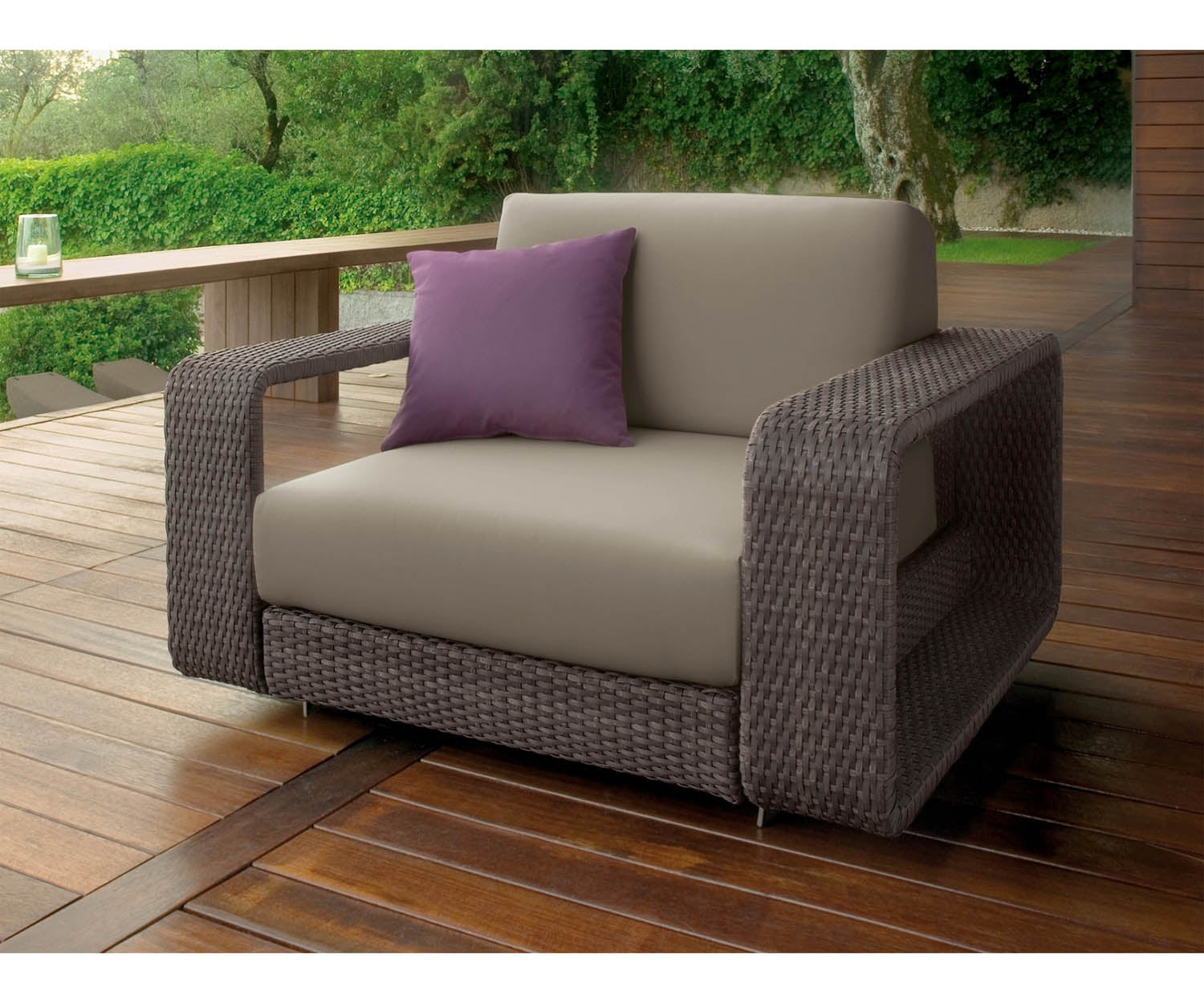 High end Hamptons ART. 9611 Armchair by Roberti Rattan Casa Design
