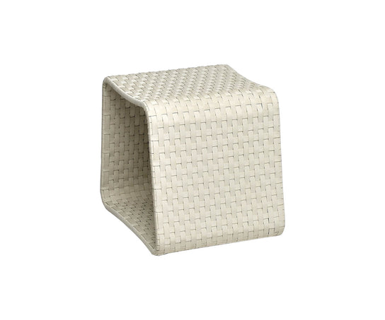 High end Hamptons ART. 9626 Pouf by Roberti Rattan Casa Design