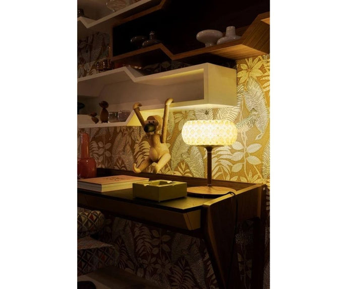 96 Molecules Tall Table Lamp Aqua Creations