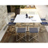 High end Hamptons Graphics ART. 9730 Dining Table by Roberti Rattan Casa Design