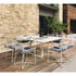 High end Hamptons Graphics ART. 9730 Dining Table by Roberti Rattan Casa Design
