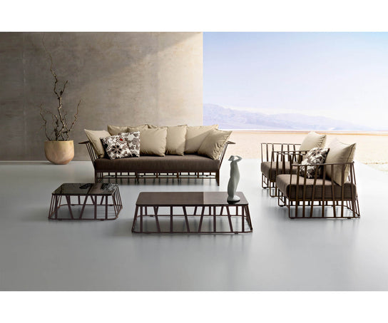 High end Hamptons Graphics ART. 9735 Coffee Table by Roberti Rattan Casa Design