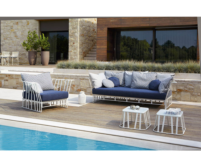 High end Hamptons Graphics ART. 9732 Sofa by Roberti Rattan Casa Design