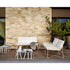High end Hamptons Graphics ART. 9739H Side Table by Roberti Rattan Casa Design