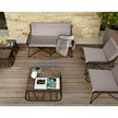 High end Hamptons Graphics ART. 9739H Side Table by Roberti Rattan Casa Design