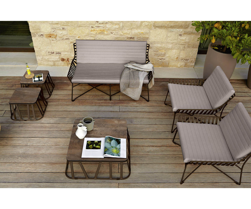 High end Hamptons Graphics ART. 9739H Side Table by Roberti Rattan Casa Design