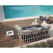 High end Hamptons Graphics ART. 9739 Side Table by Roberti Rattan Casa Design