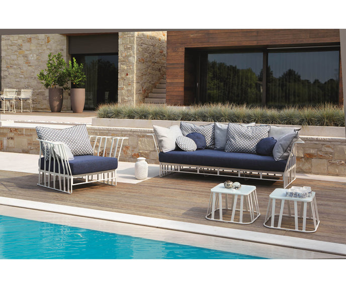 High end Hamptons Graphics ART. 9739 Side Table by Roberti Rattan Casa Design