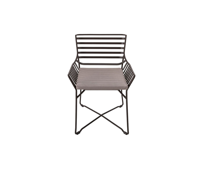 High end Hamptons Graphics ART. 9750 Dining Armchair by Roberti Rattan Casa Design