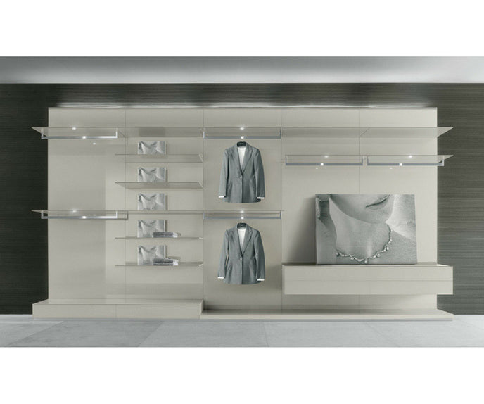 Rimadesio Abacus Walk-In Closet Bianco Latte