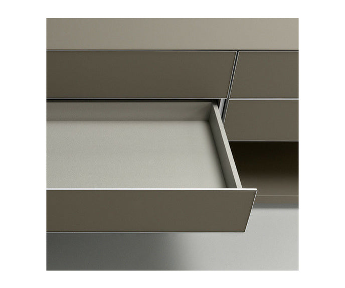 Rimadesio Abacus Walk-In Closet Bianco Latte Internal Drawers