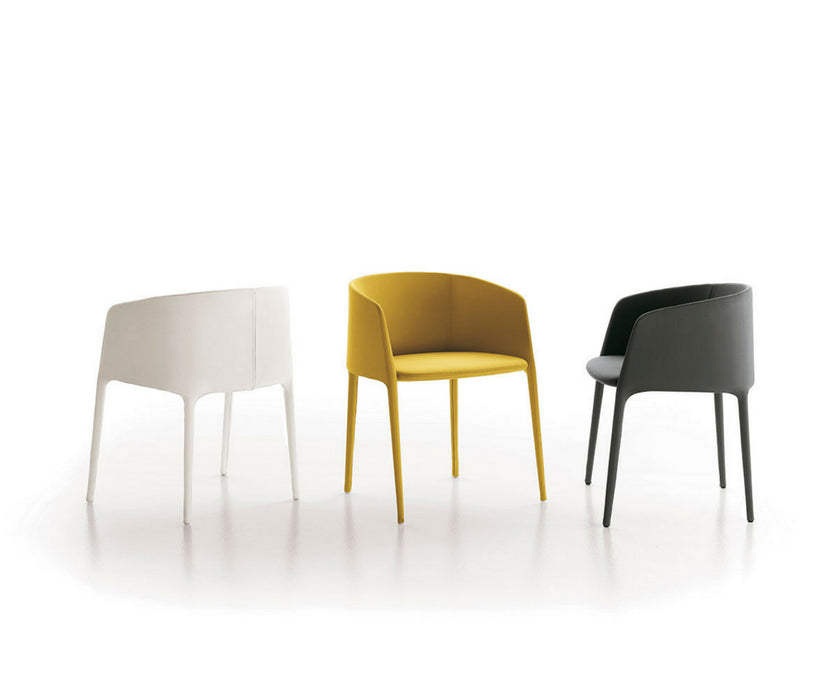 MDF Italia Achille Armchair White, Yellow and Black