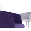 MDF Italia Achille Armchair Purple and White
