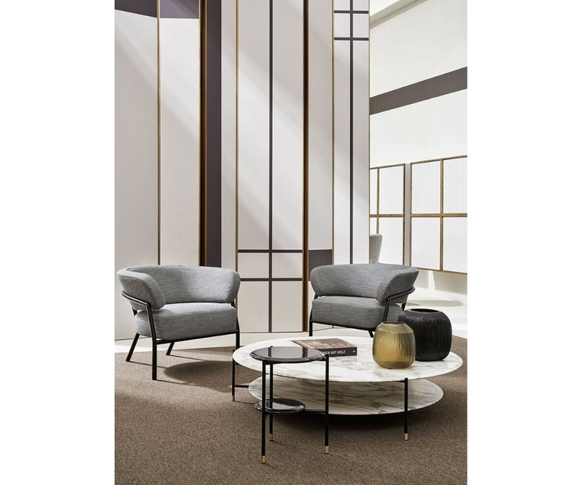 Meridiani Adrian Low Tables Ivory Marble
