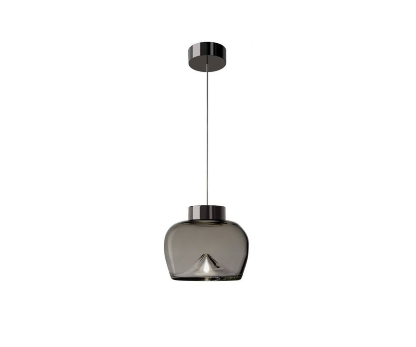 Leucos Aella Bold Suspension Cognac Sfumato and Gunmetal 