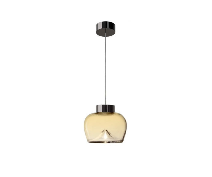 Leucos Aella Bold Suspension Amber and Gunmetal