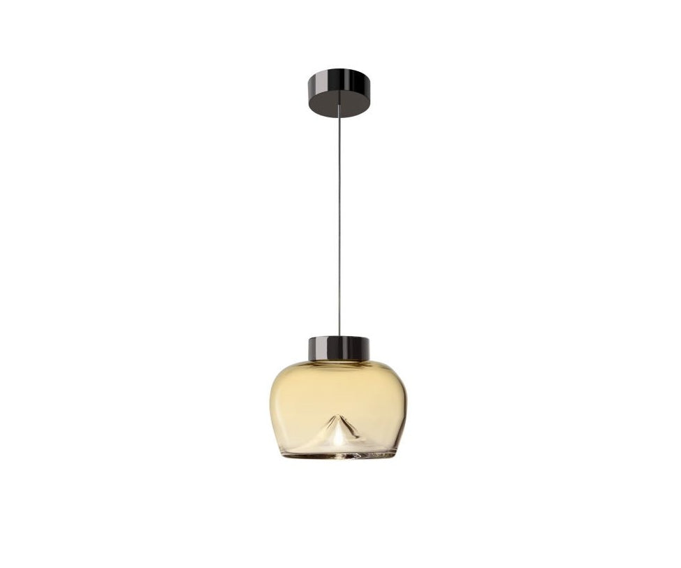 Leucos Aella Bold Suspension Amber and Gold