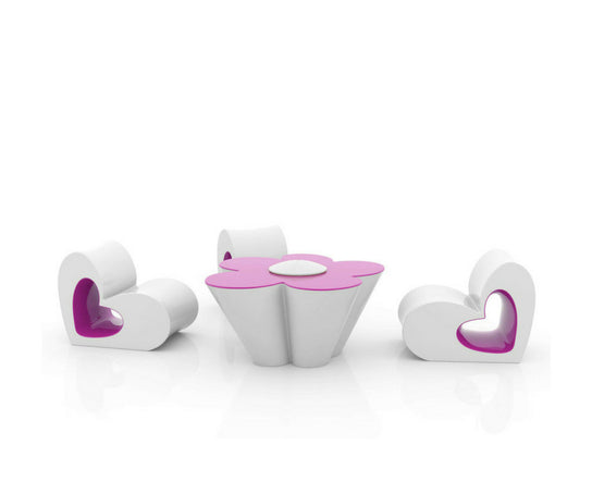 Vondom Agatha Side Table White/Purple