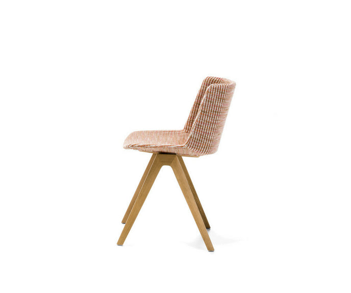 MDF Italia Aiku Soft Chairs Solid Oak 4 Legs Base