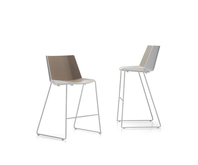 MDF Italia Aiku Stool White and Ivory